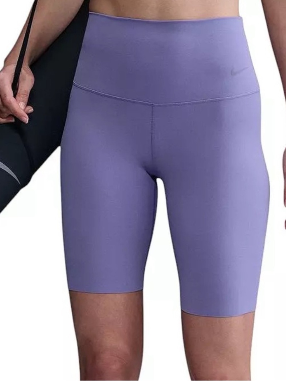 NWT Nike Zenvy Women's High-Rise Lilac Bike Shorts